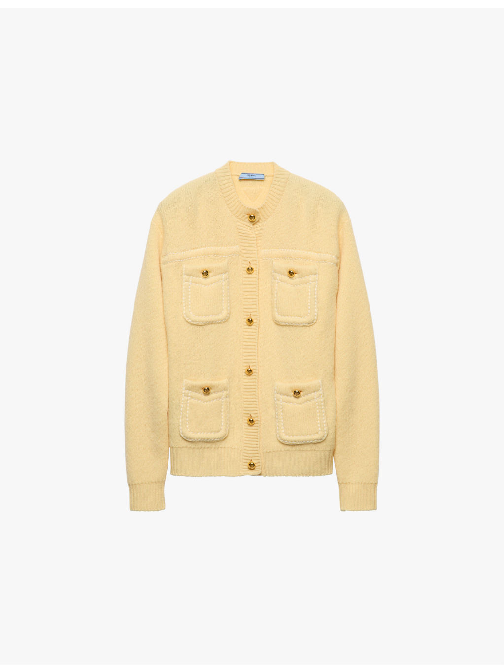 Patch-pocket oversized-fit cashmere cardigan - 1