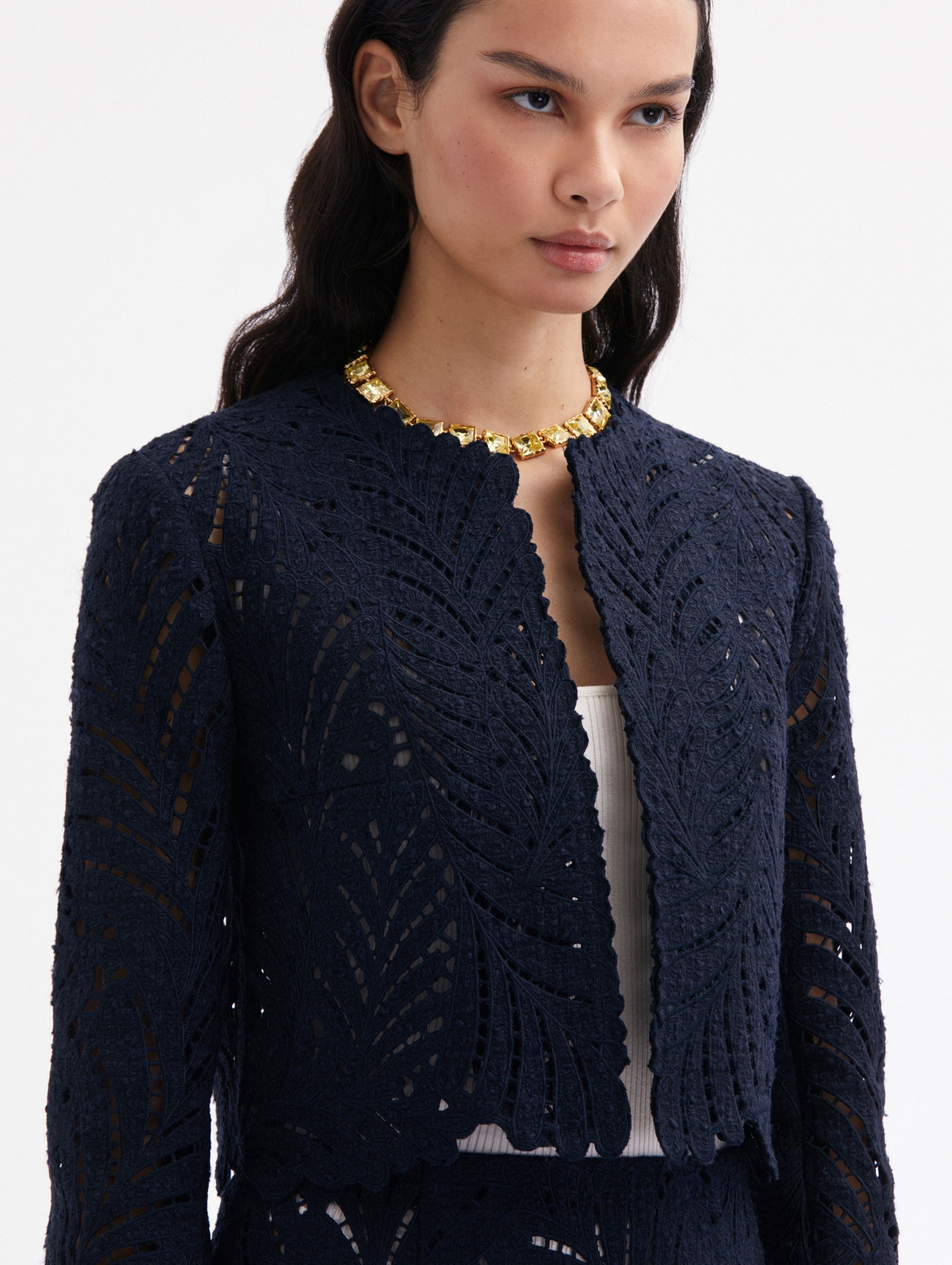 FERN CUTOUT TWEED JACKET - 5