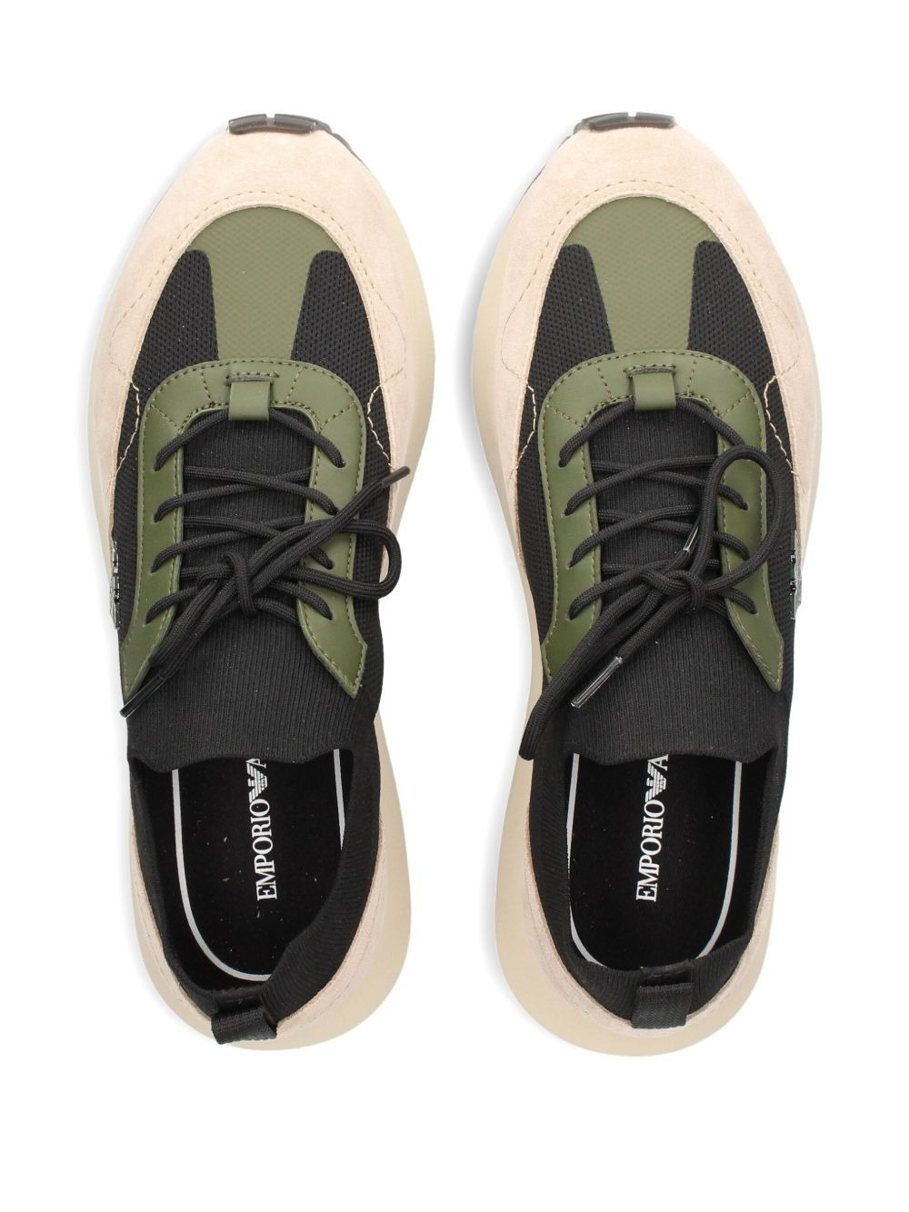 knitted suede sneakers - 3