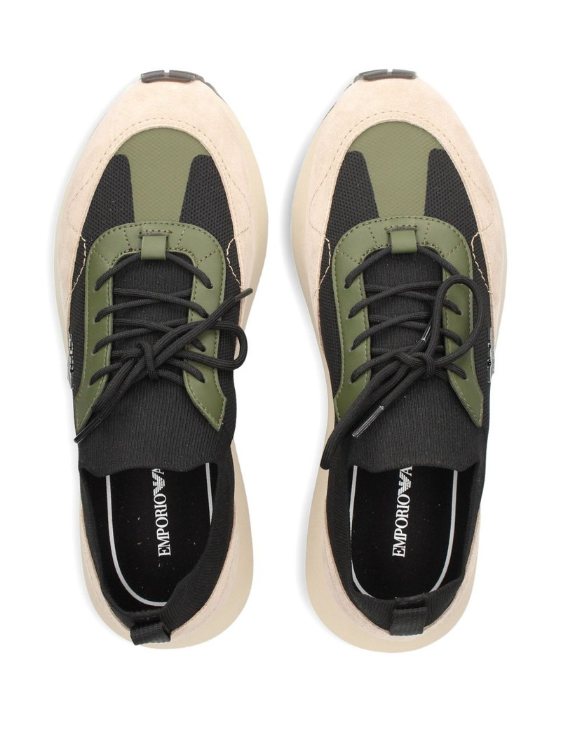 knitted suede sneakers 3