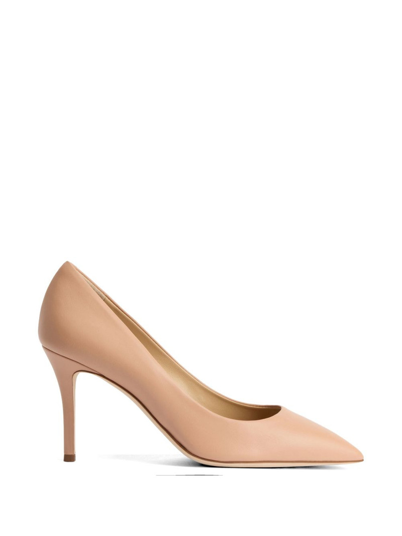 leather covered court shoes 1