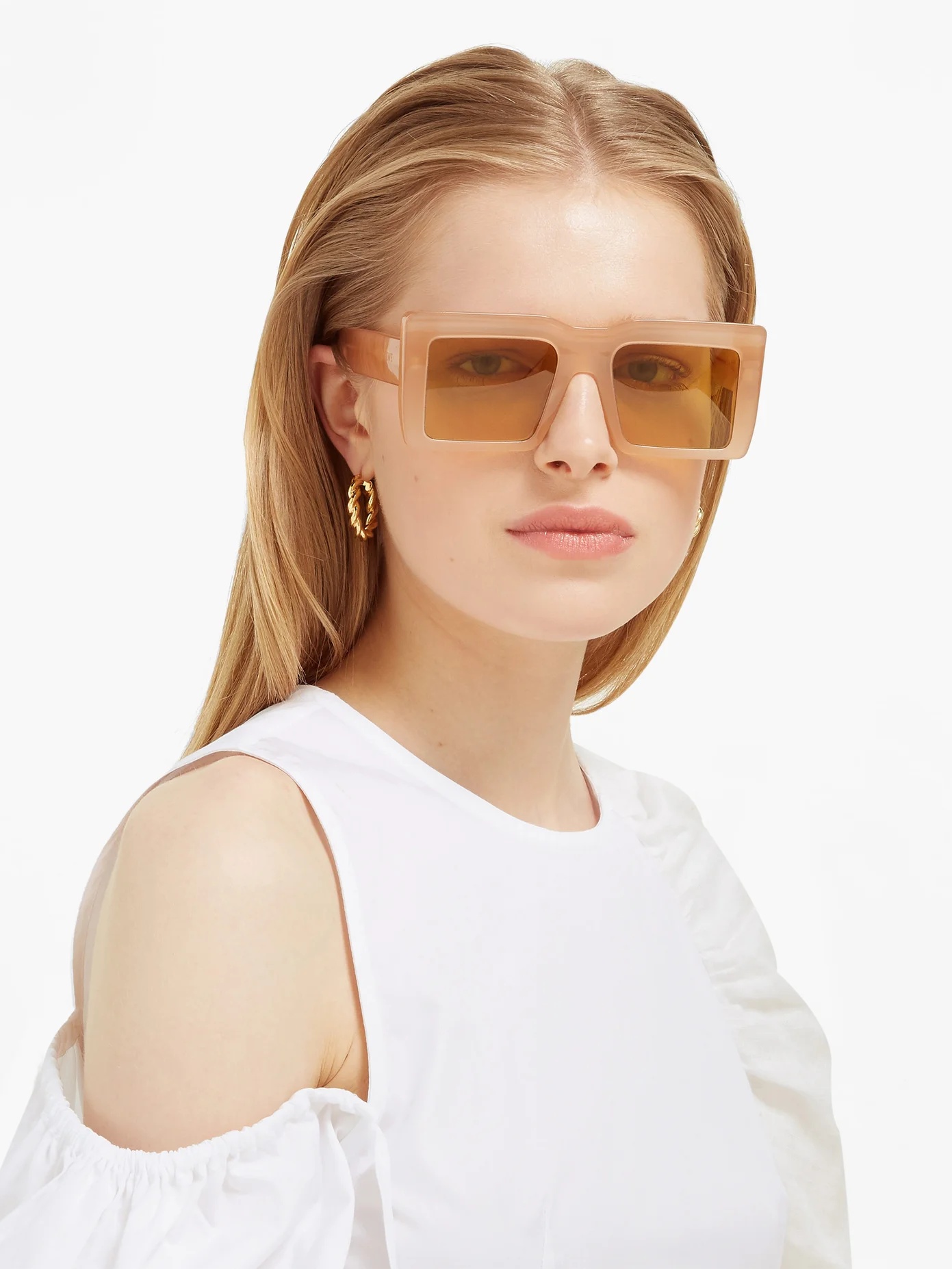 Square-frame acetate sunglasses - 2