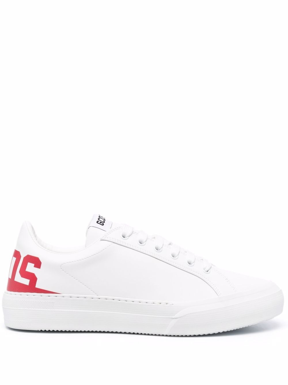 Bucket logo-print leather sneakers - 1