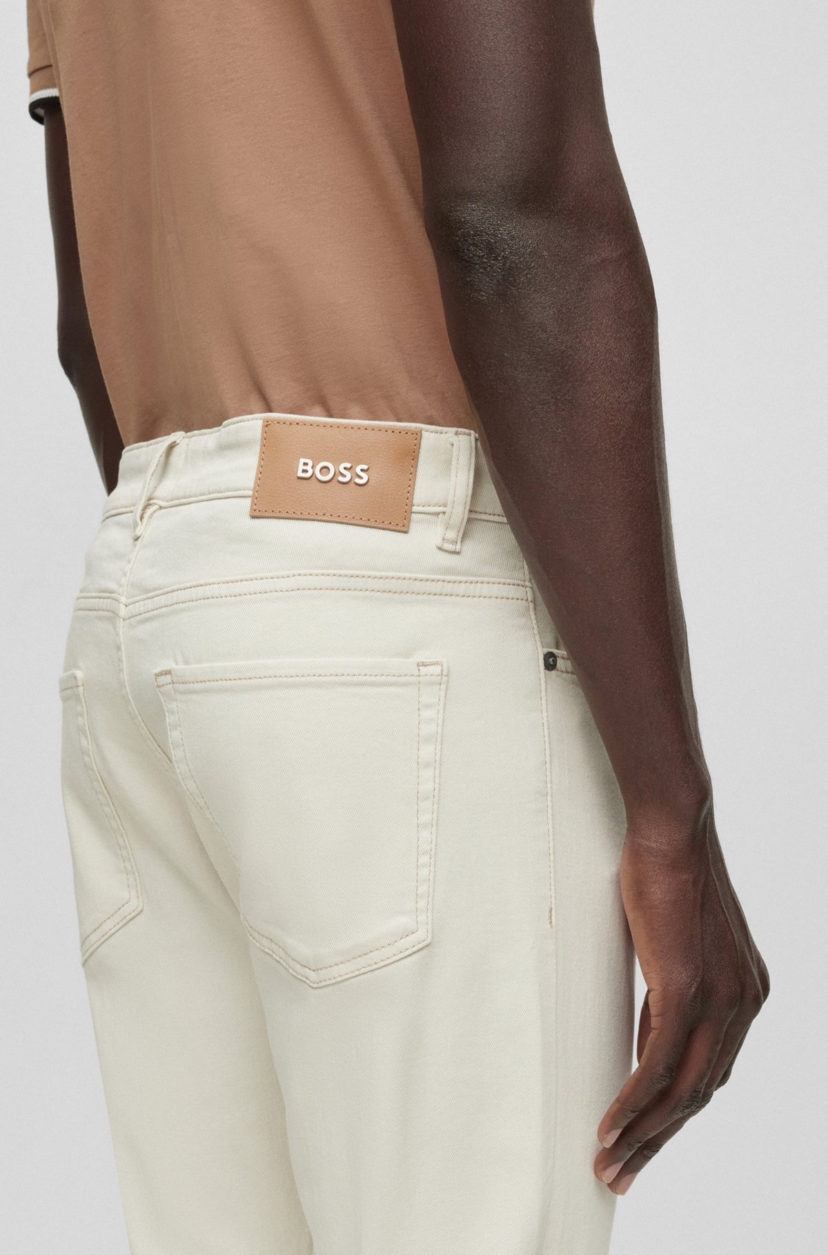 SLIM-FIT JEANS IN SUPER-SOFT ITALIAN DENIM - 5