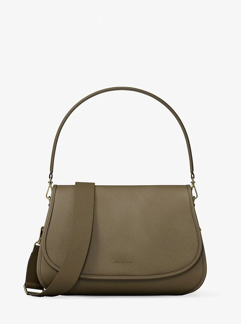 Holmes Medium Pebbled Leather Convertible Messenger Bag - 1