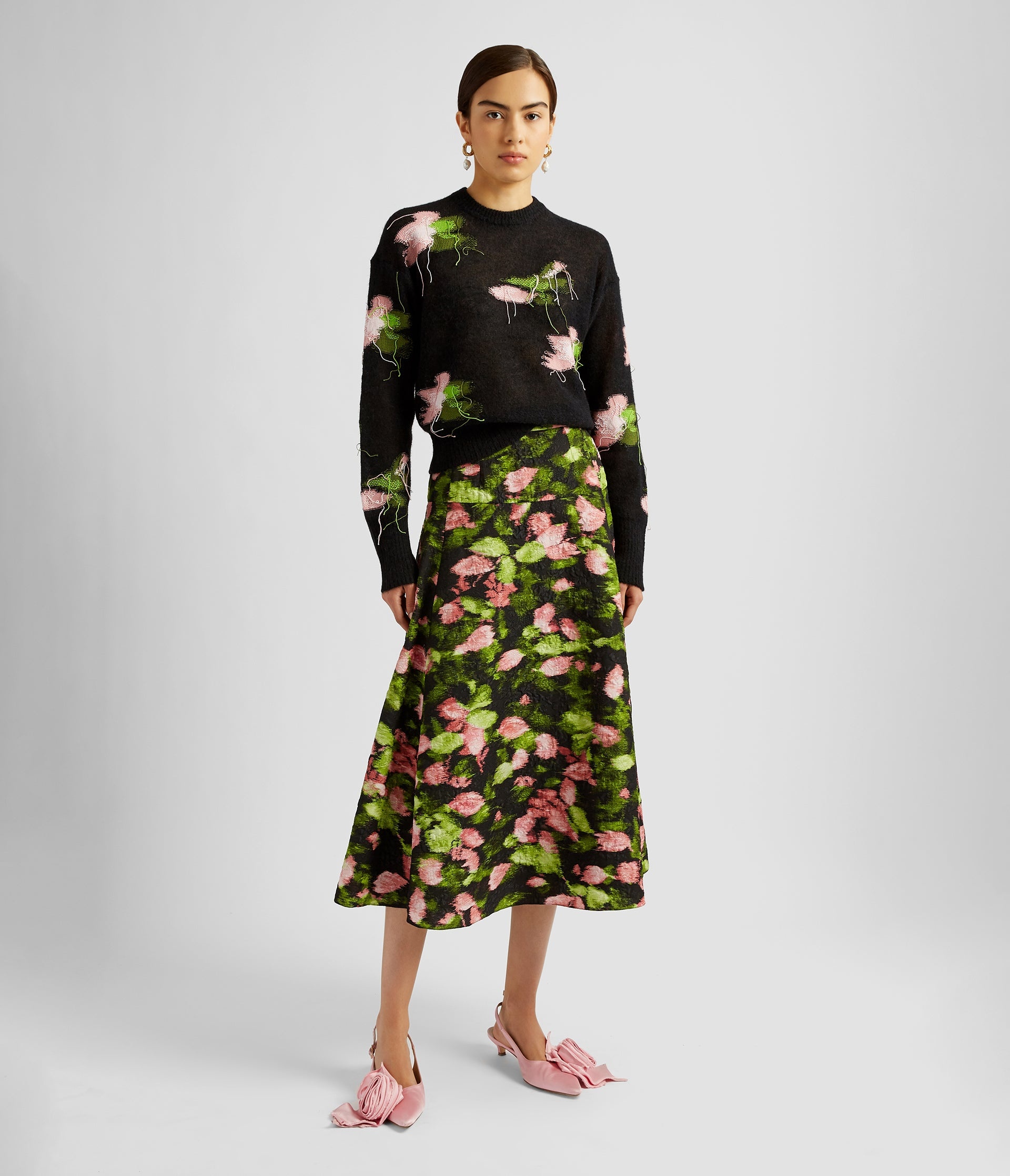 GATHERED VOLUMINOUS SKIRT - 4