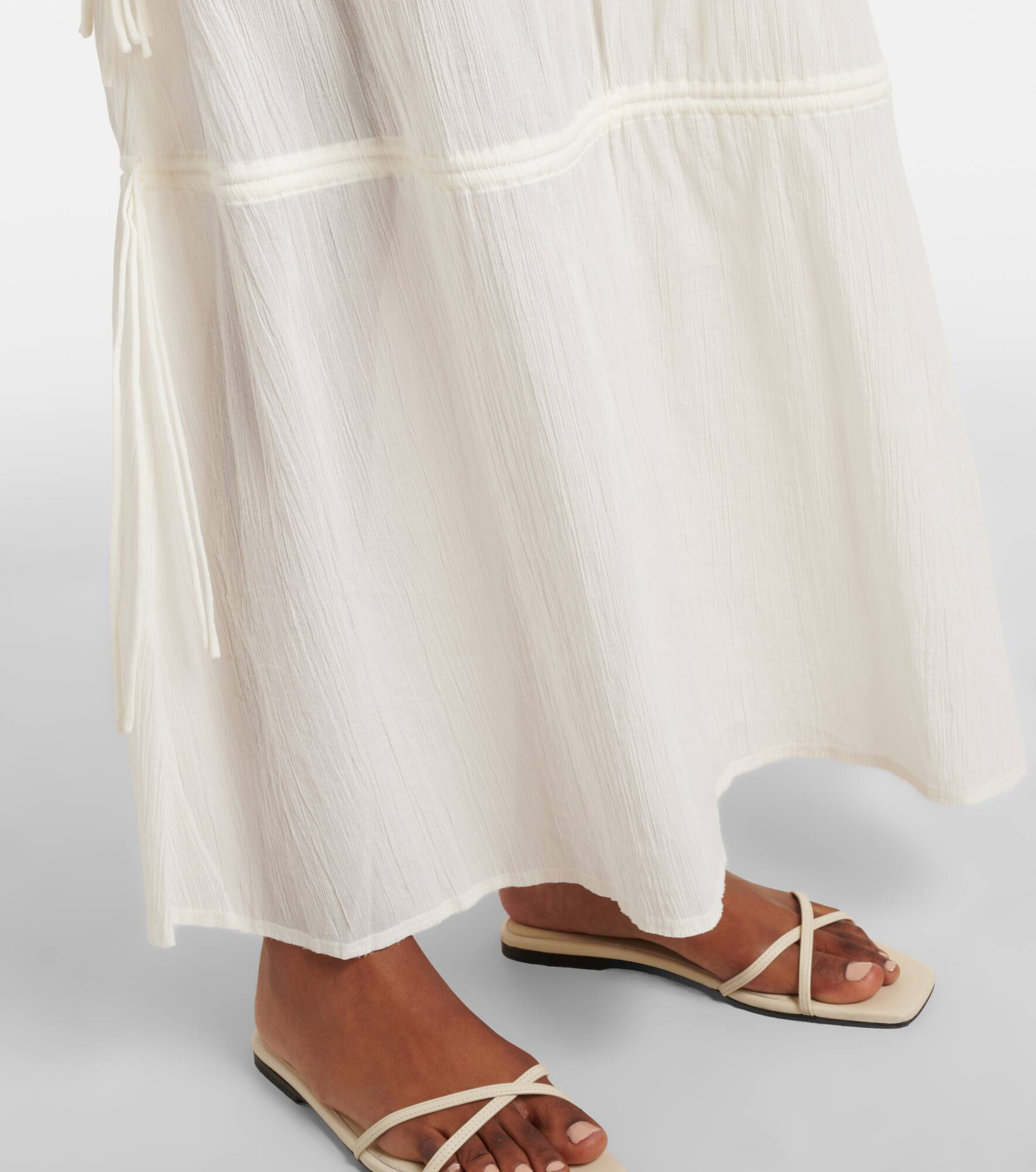 Cotton maxi skirt - 5