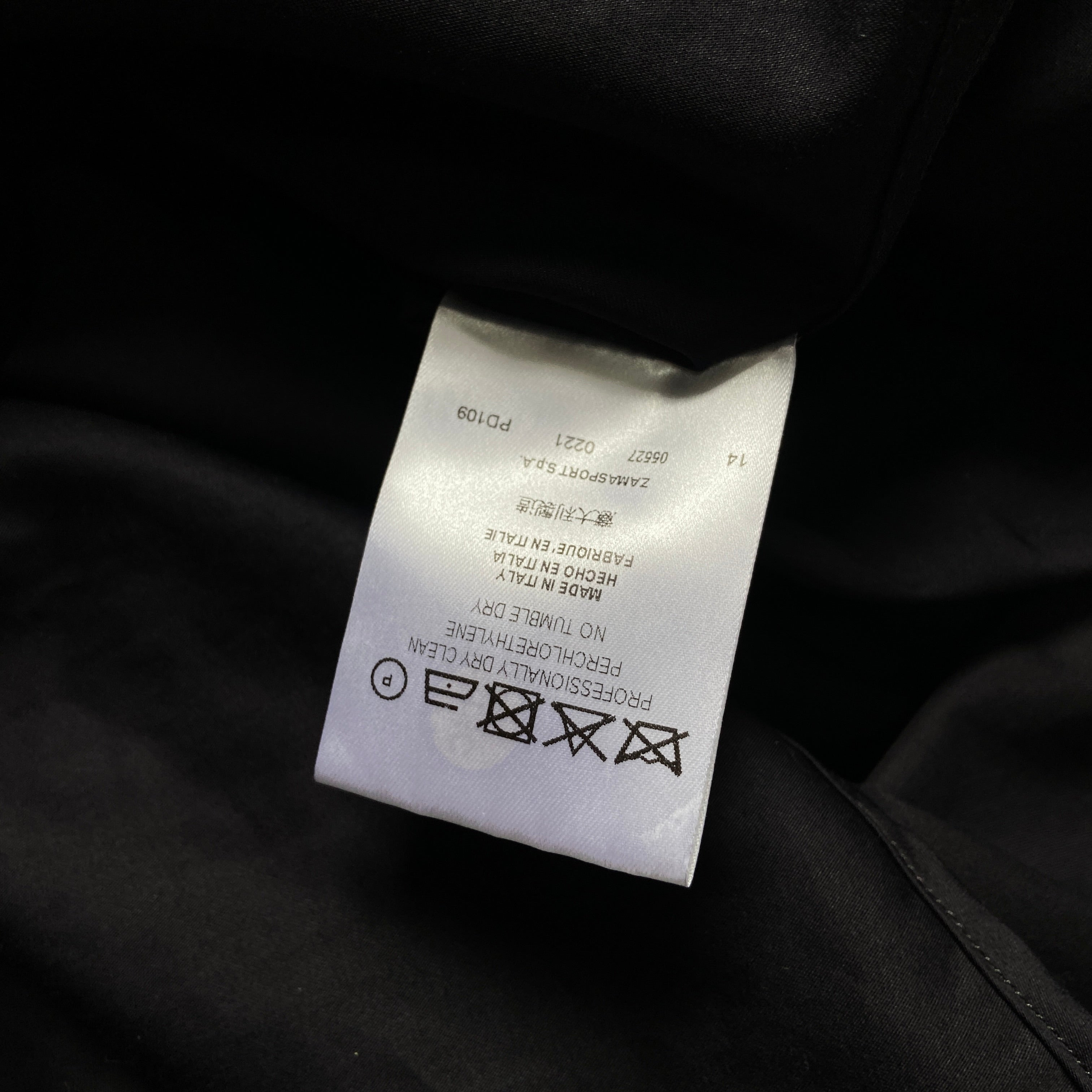 zOthers - Damir domar black cut sleeve slave collar shirt 48 - 6