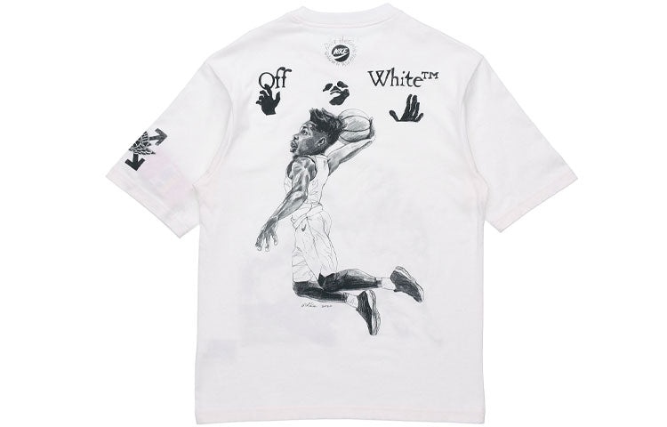 Air Jordan x Off-White MJ T-Shirt Asia Sizing 'White' DB4301-100 - 2
