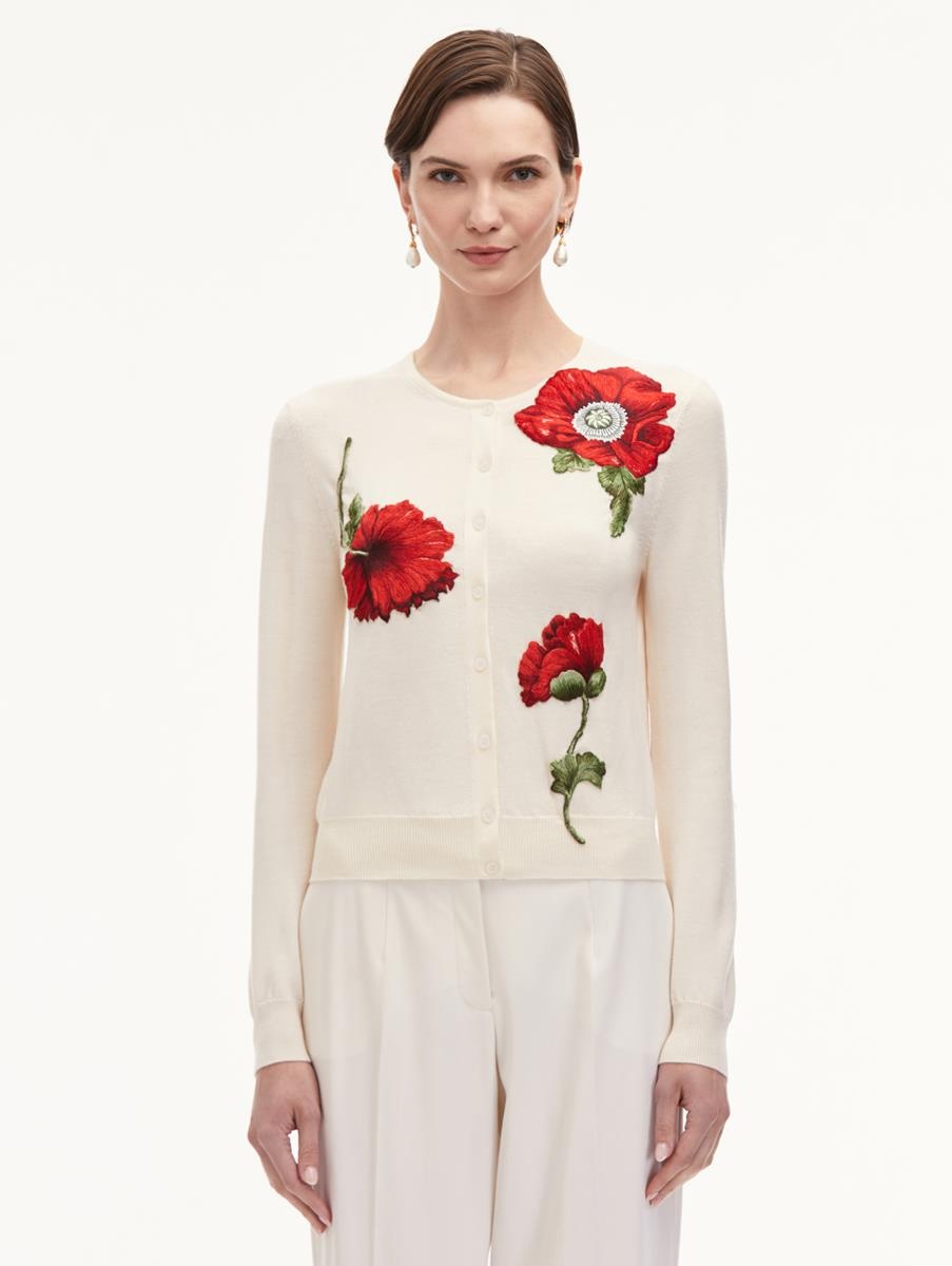 POPPY THREADWORK CARDIGAN - 1