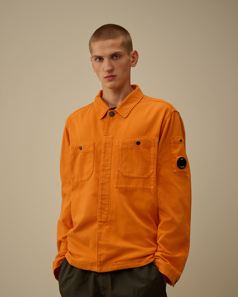 Armored Stretch Satin Lens Button Overshirt 3