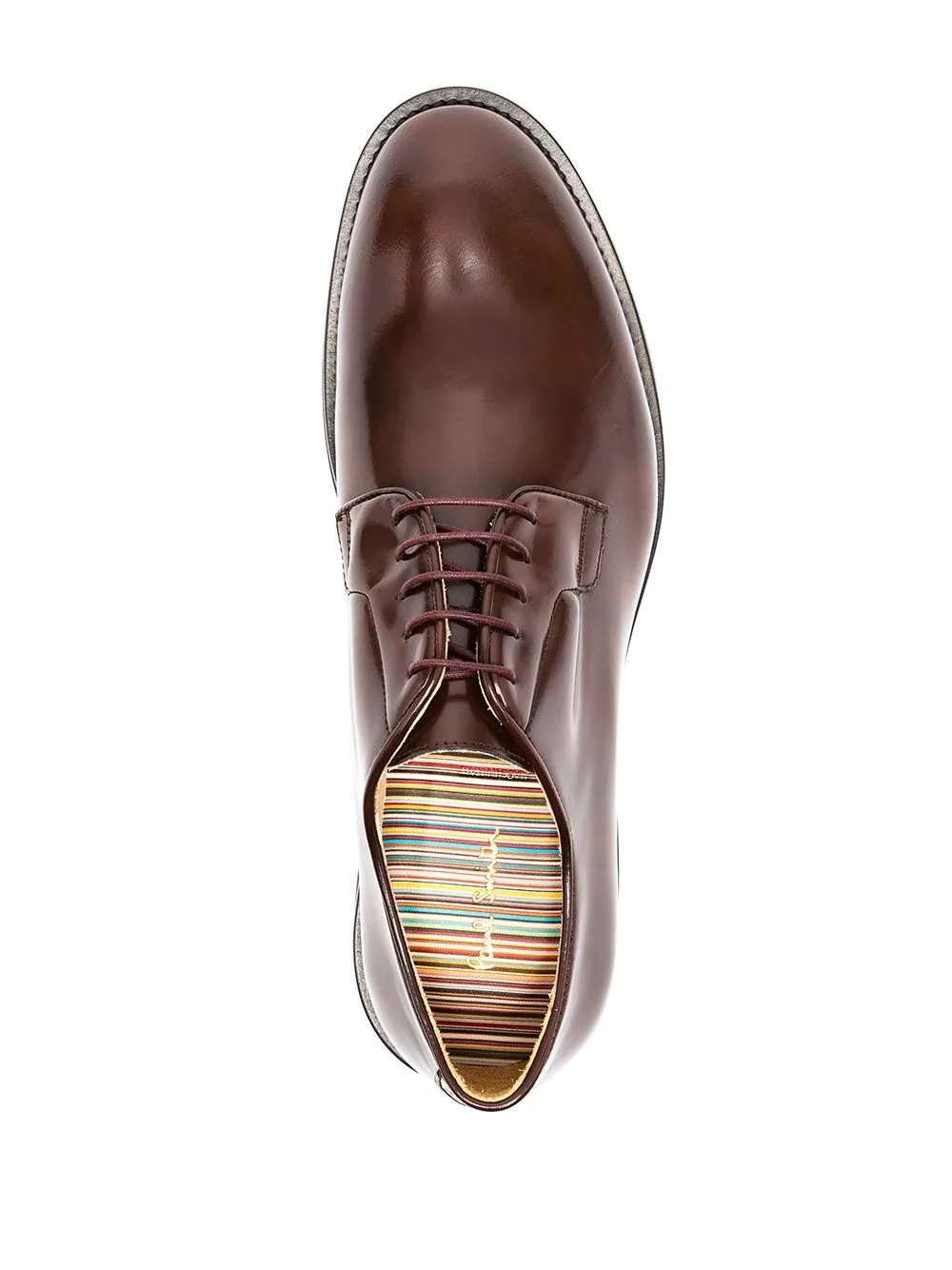 polished-leather derby shoes - 4