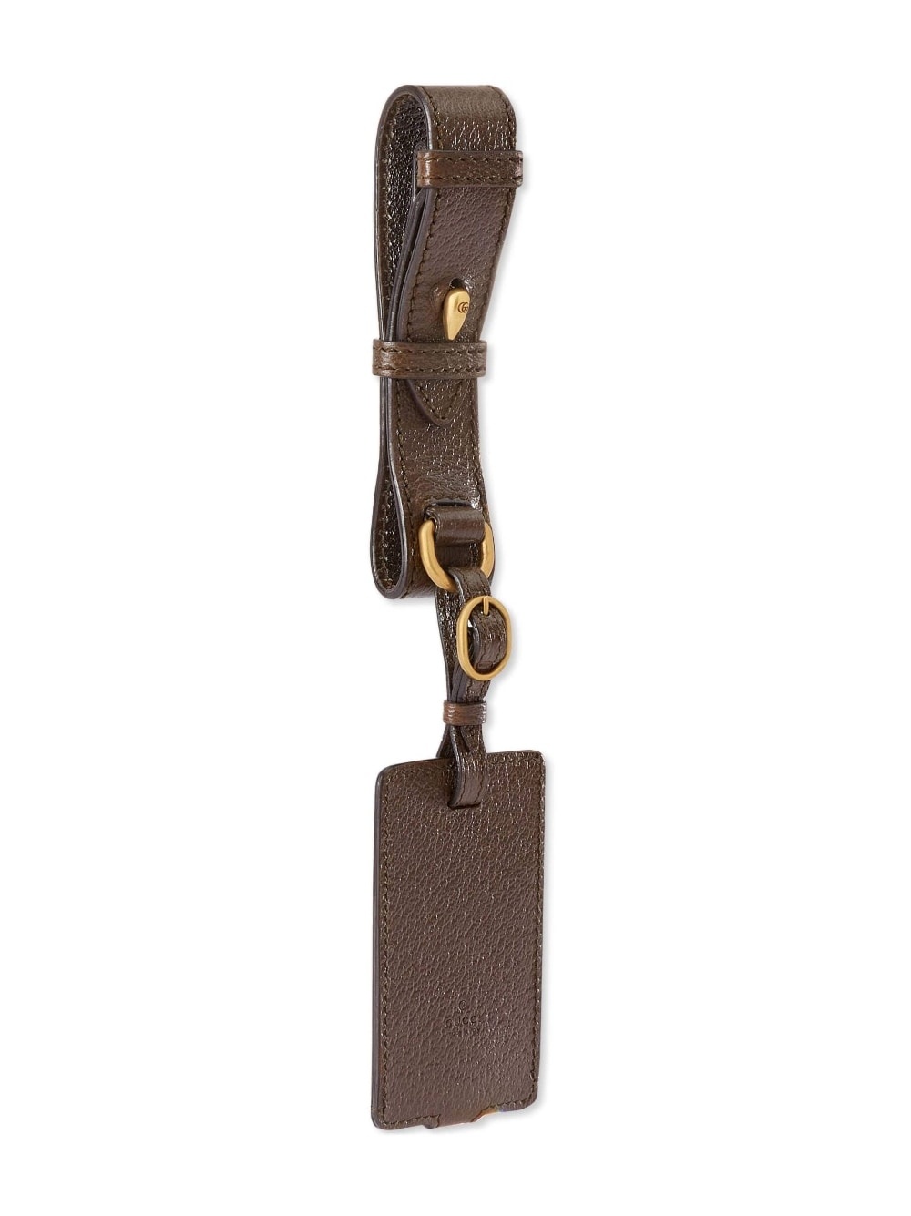 debossed-logo leather travel tag - 3