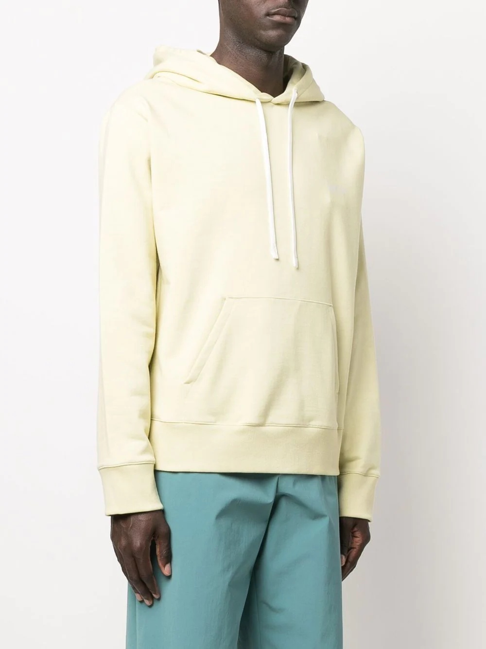 pouch-pocket cotton hoodie - 4