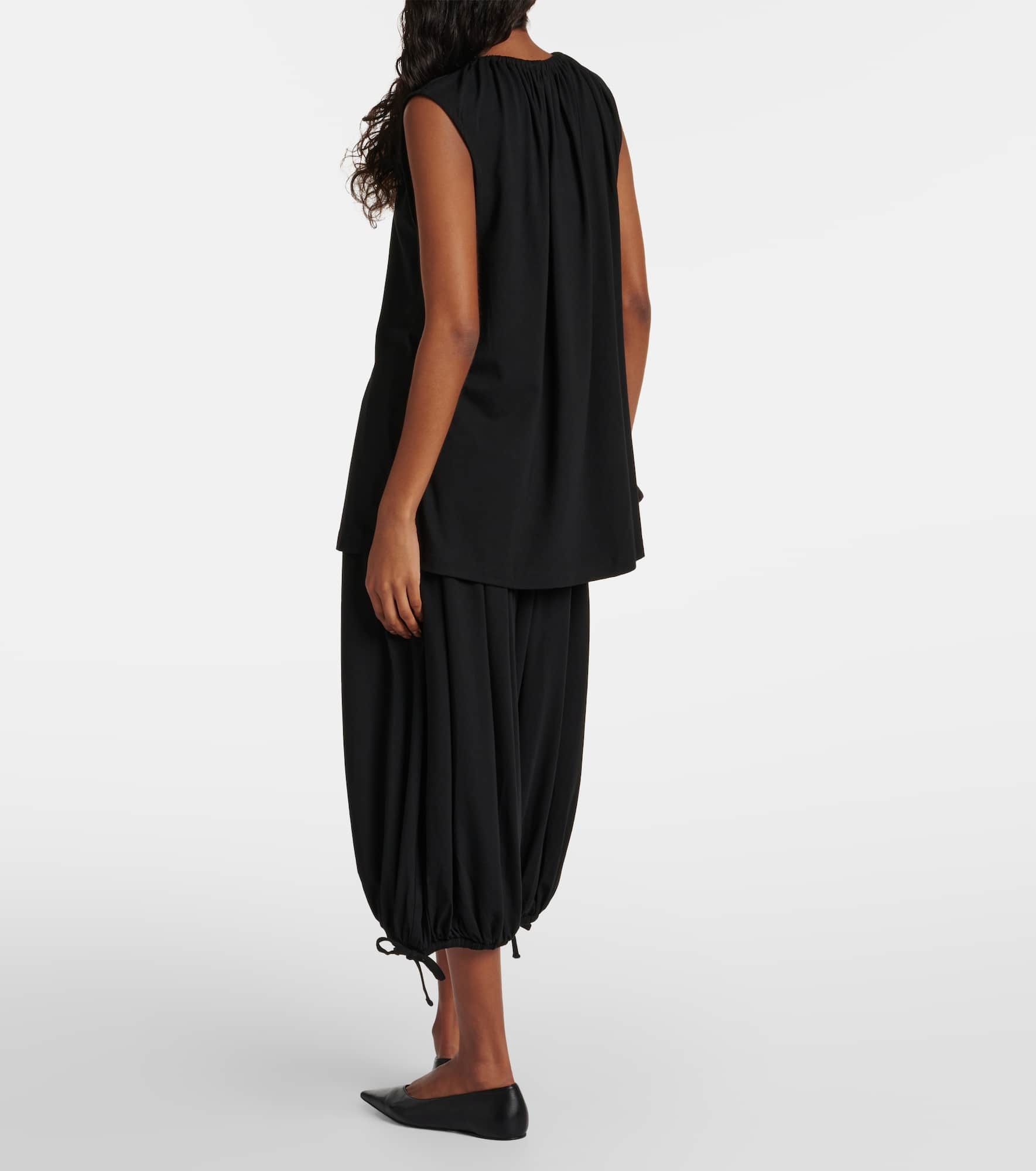 Gathered jersey top - 3