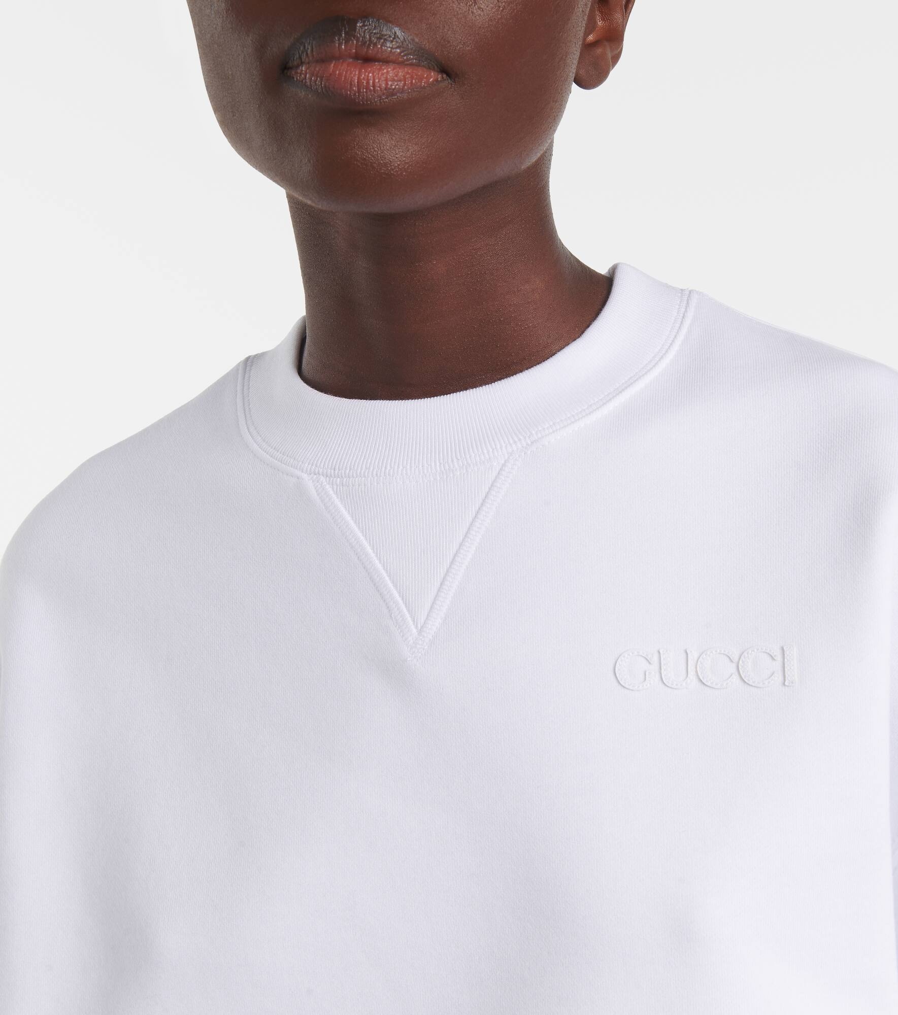 Cotton jersey crop top - 4