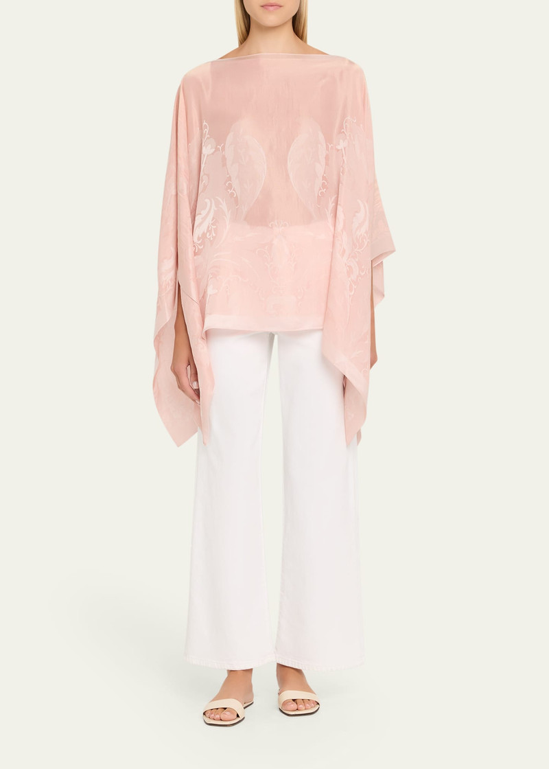 Etro Paisley Jacquard Cape Top outlook