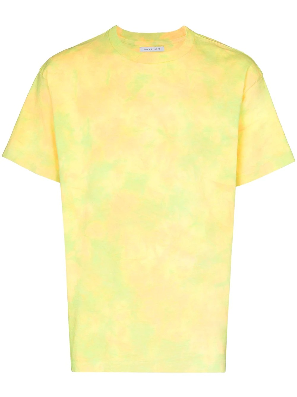 marble mix cotton T-shirt - 1