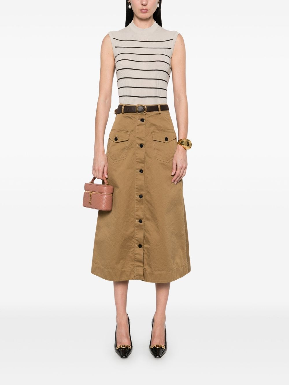 cotton midi skirt - 2