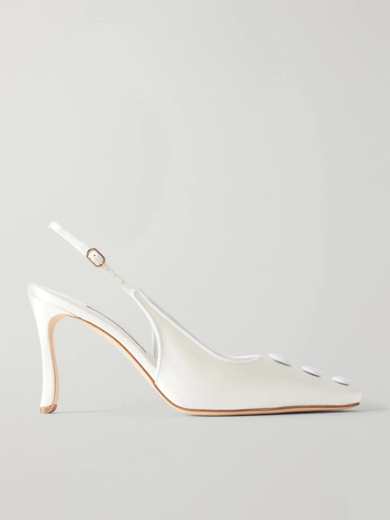 Alexa 90 Embellished Satin Pumps - 1