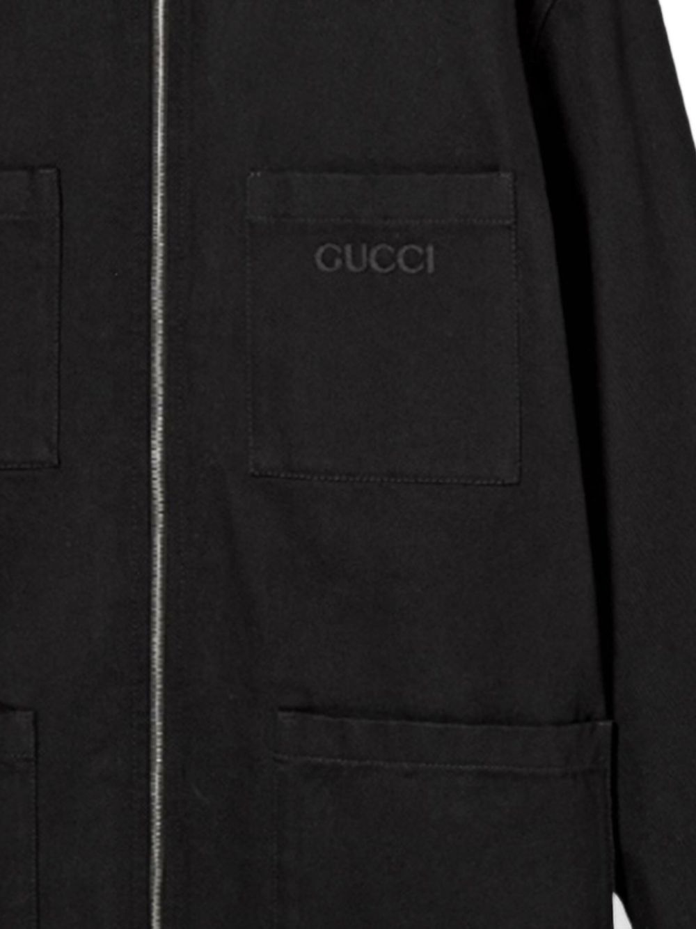 zip-front patch-pocket jacket - 2