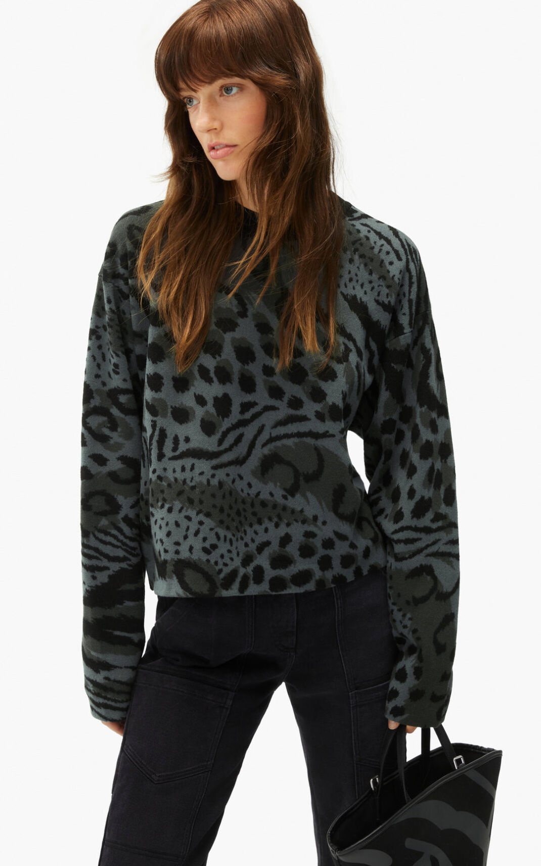 'Archive Leopard' merino wool jumper - 2
