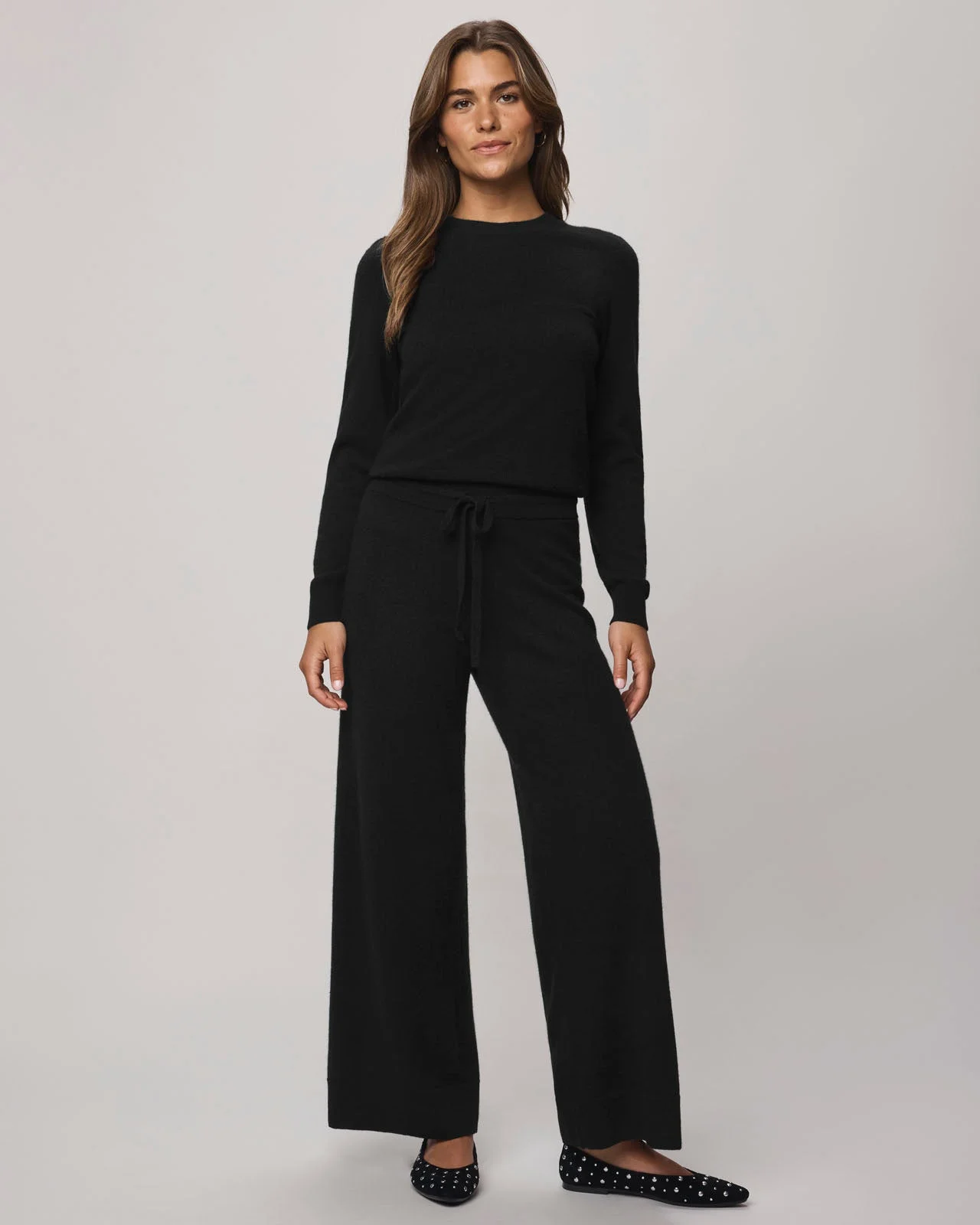 Tori Cashmere Wide Leg Pant - 1
