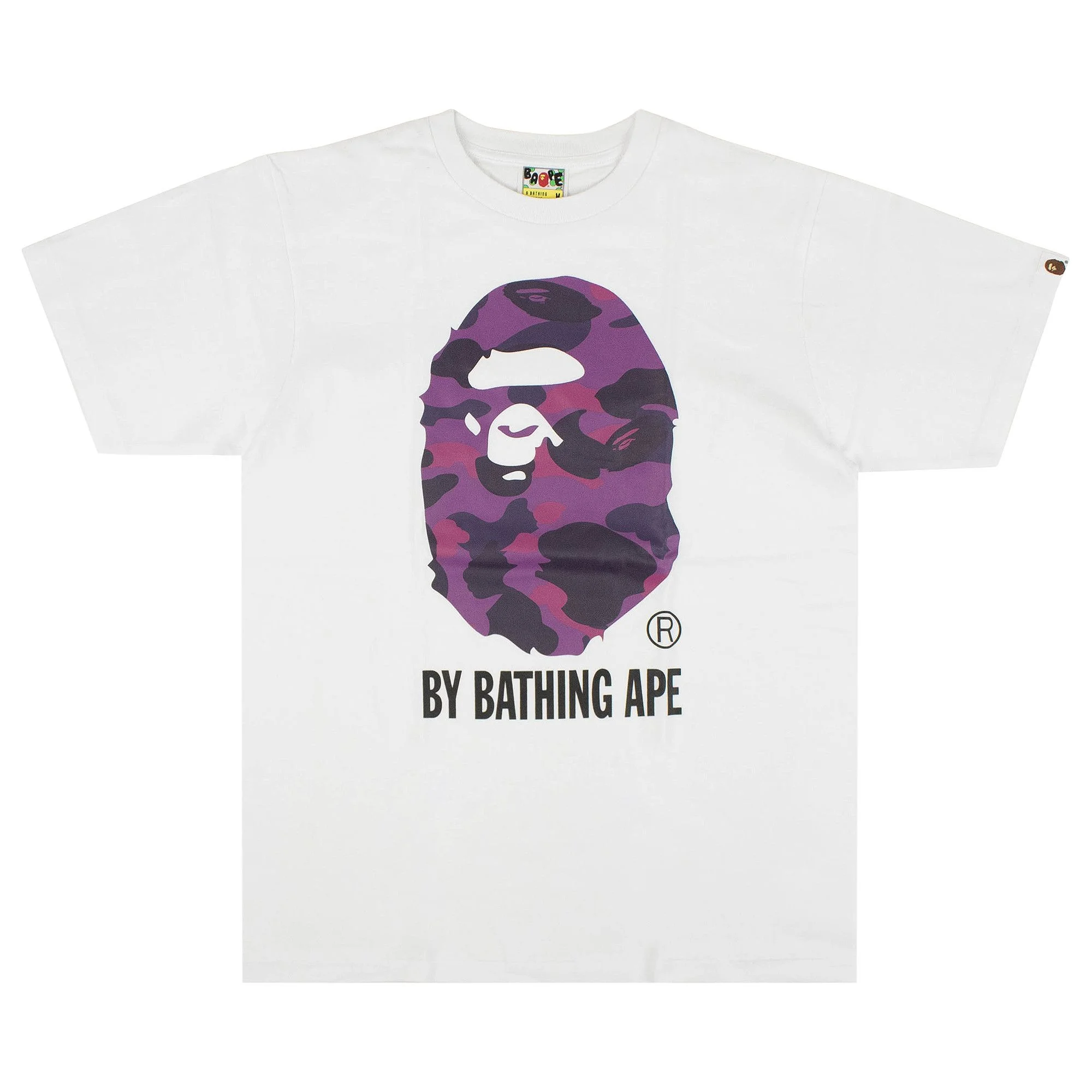 BAPE Color Camo By Bathing Ape Tee 'White/Purple' - 1