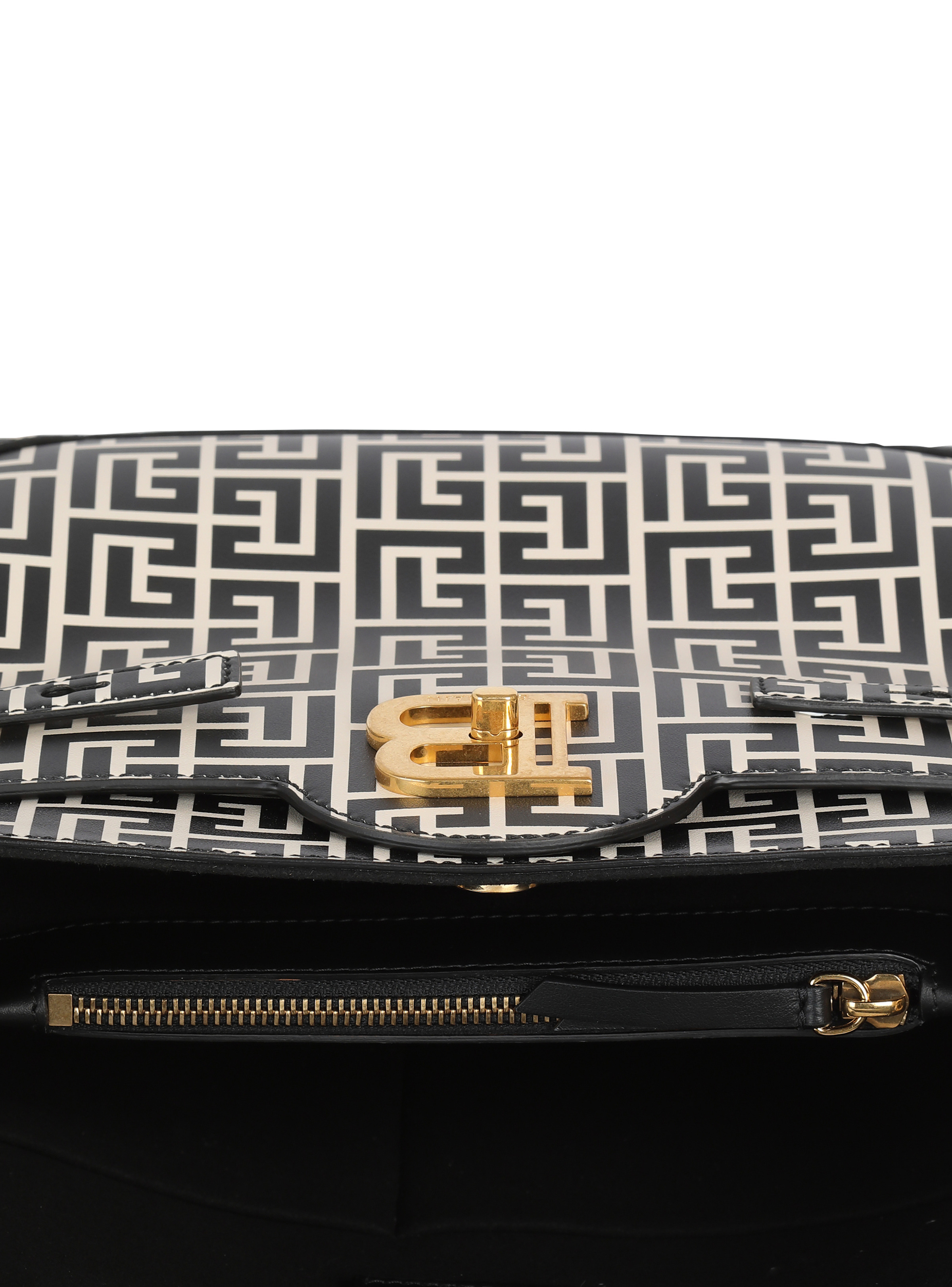 Bicolor print leather B-Buzz Top Handle bag - 5