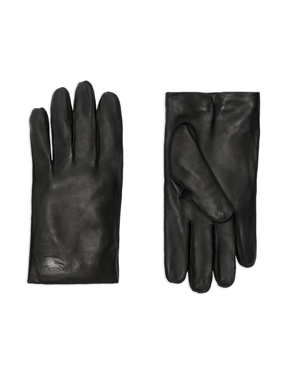 logo-debossed leather gloves - 2
