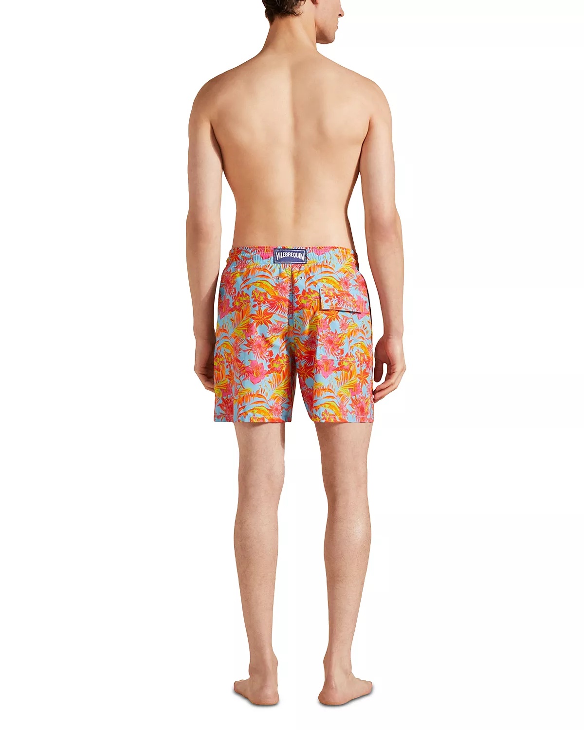 Moorea Tahiti Flowers Print 7" Swim Trunks - 2