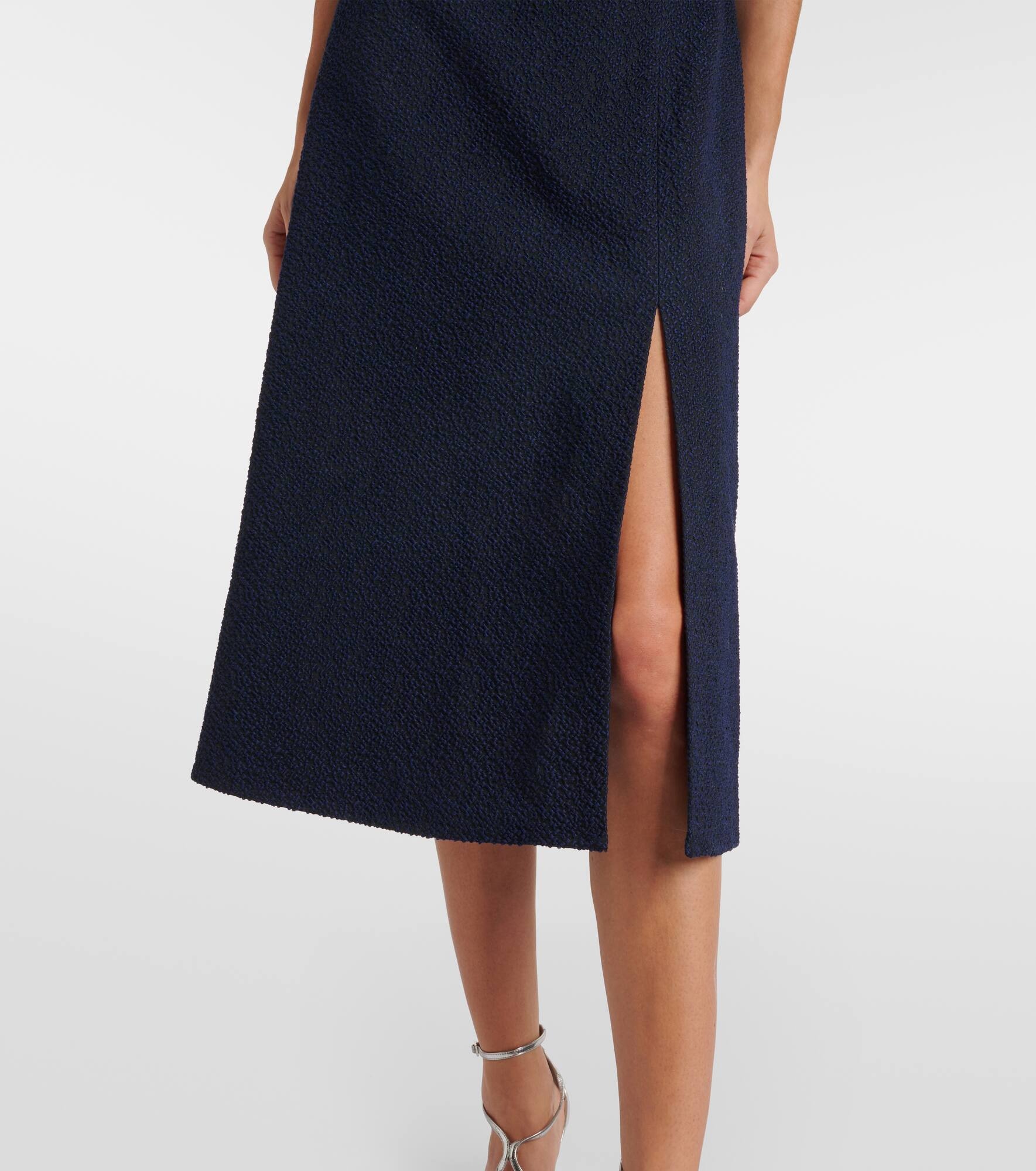 Pinah cotton-blend bouclé midi dress - 5