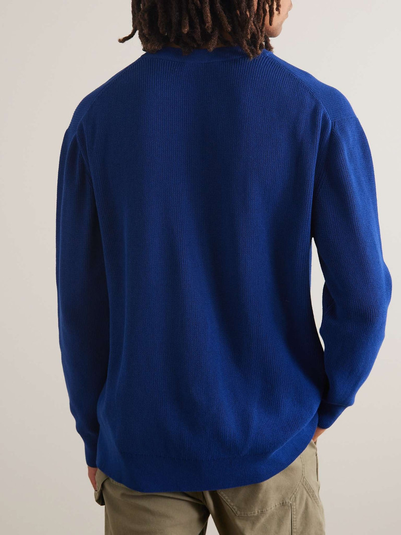 Logo-Appliquéd Cotton Sweater 3