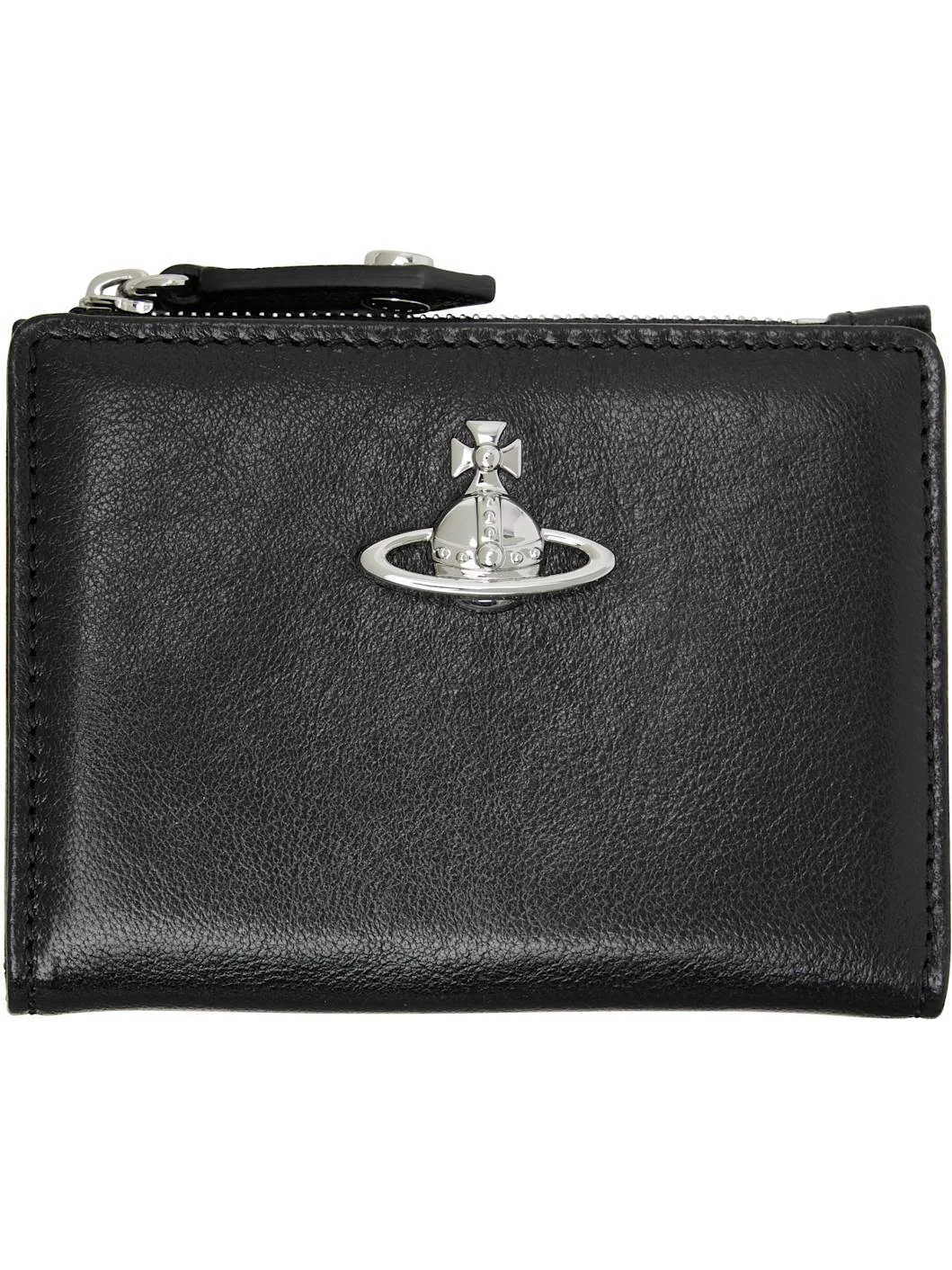 Black Slim Flap Card Holder - 1