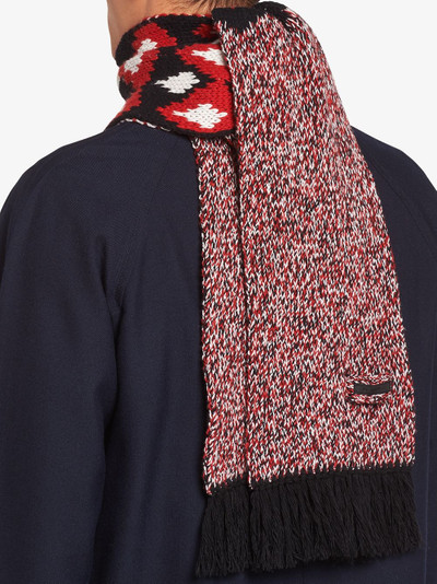 Prada intarsia-knit scarf outlook