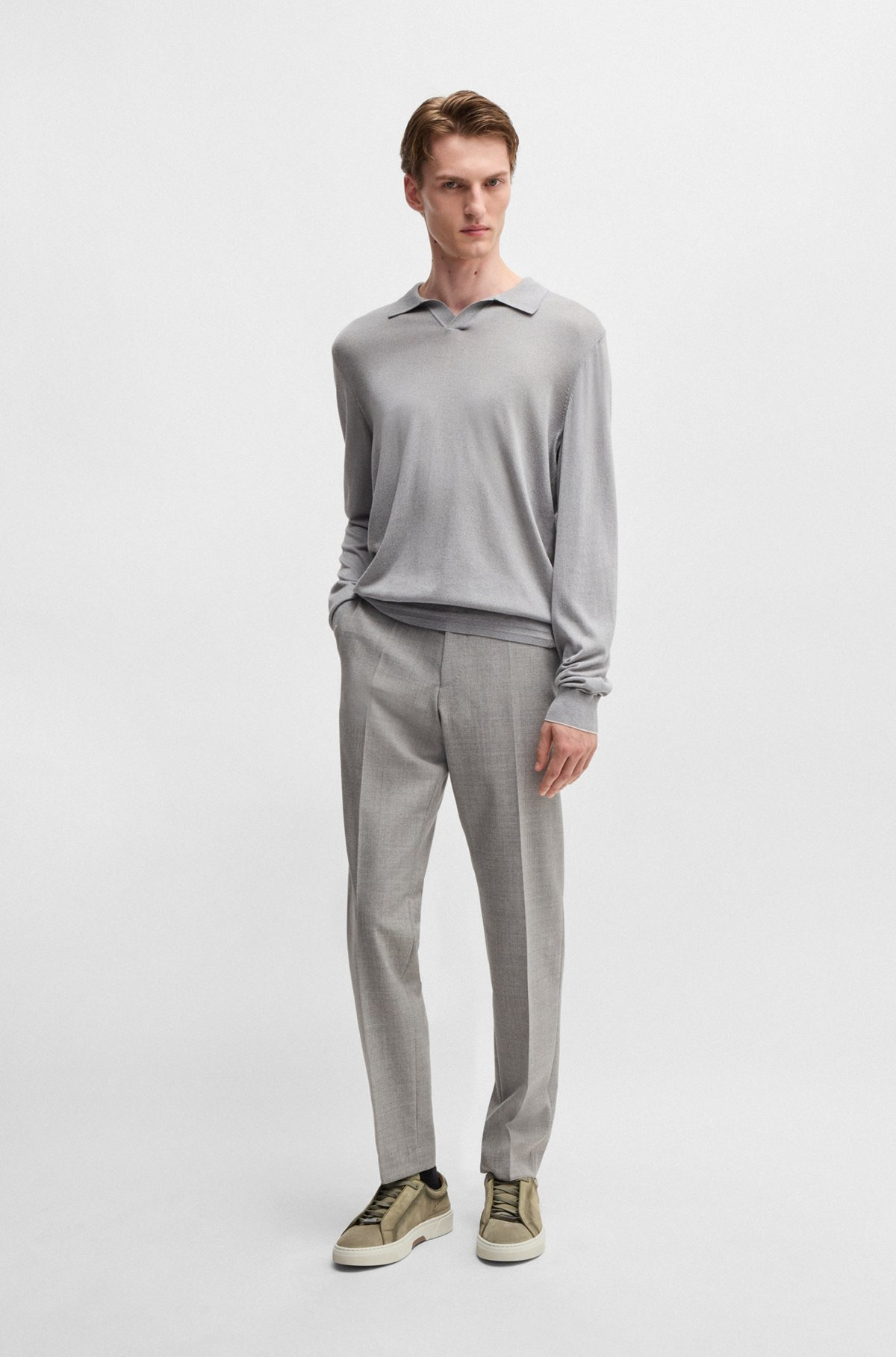 GARY LOW-TOP TRAINERS IN SUEDE - 3