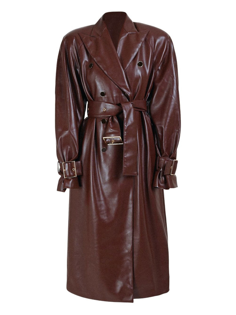 double-breasted belted coat 1