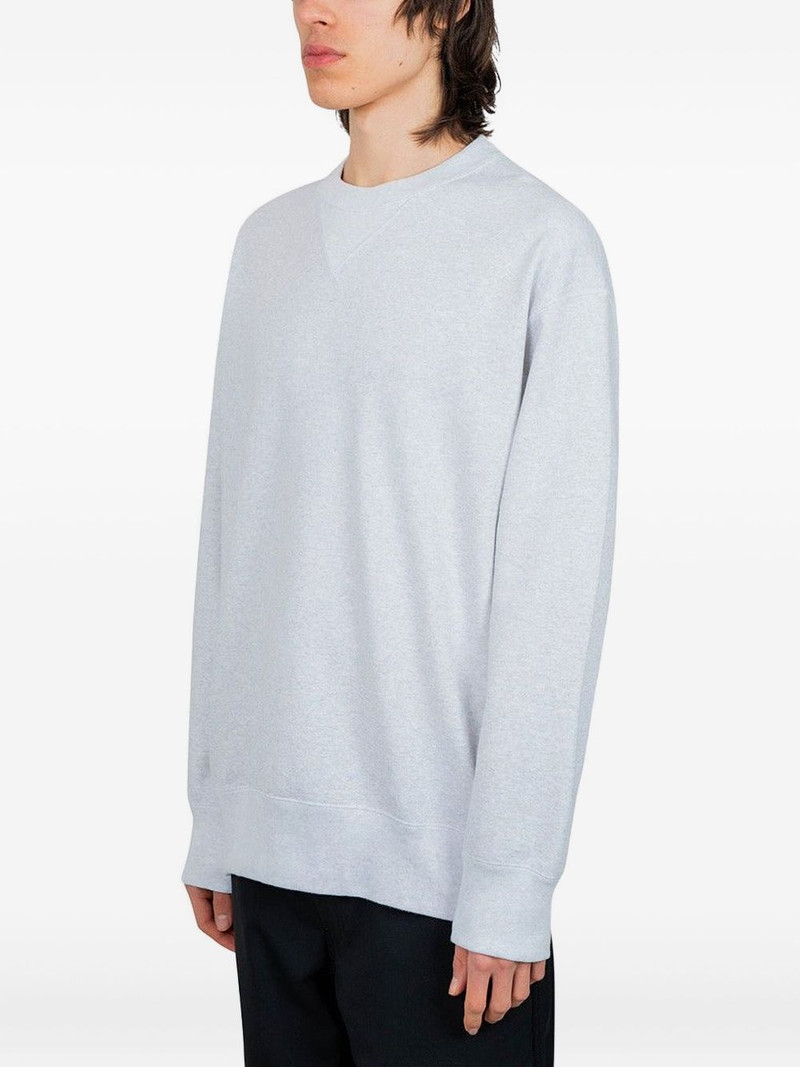 Comme des Garçons Homme button-detail crew-neck sweatshirt outlook