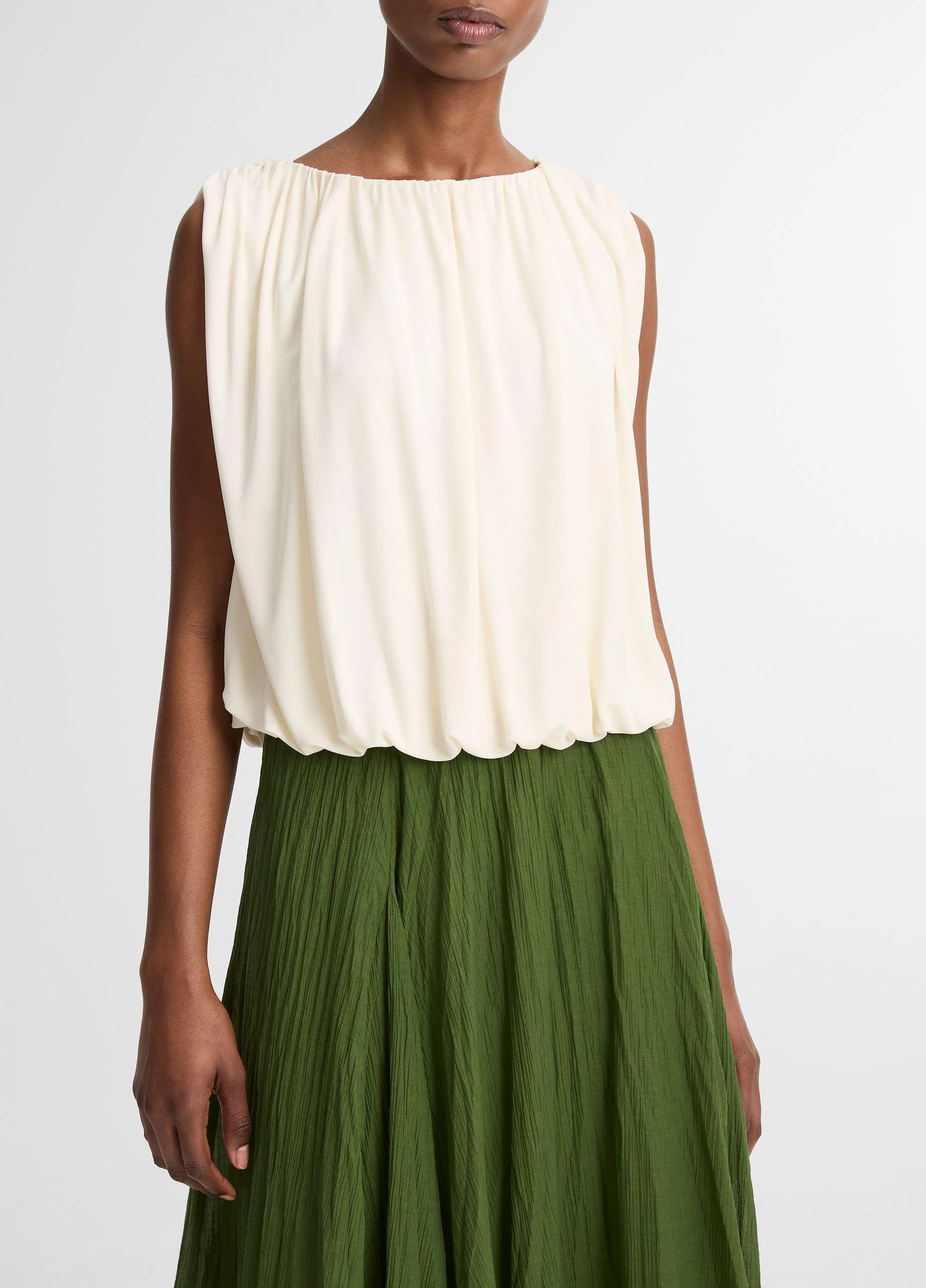 Matte Jersey Bubble Top - 1