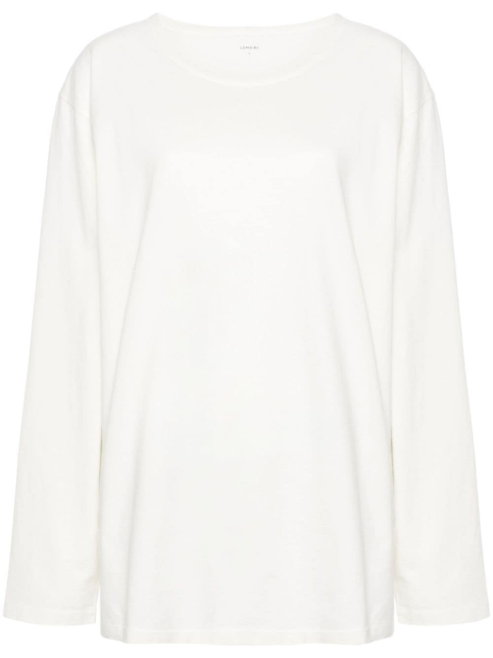 wide-neck long-sleeve T-shirt - 1