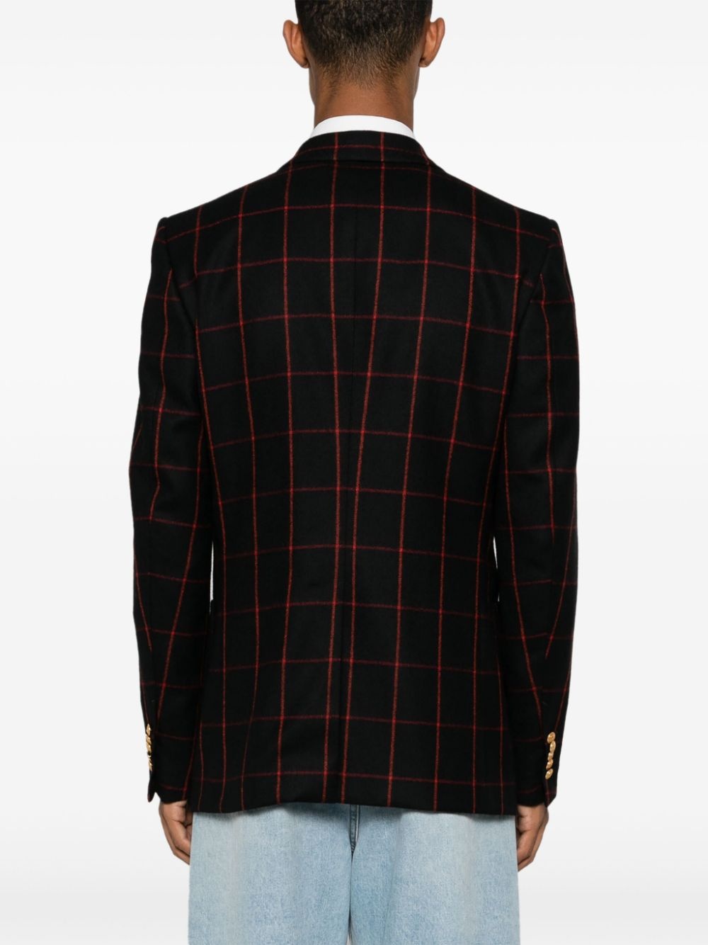 wool double-breasted blazer - 4