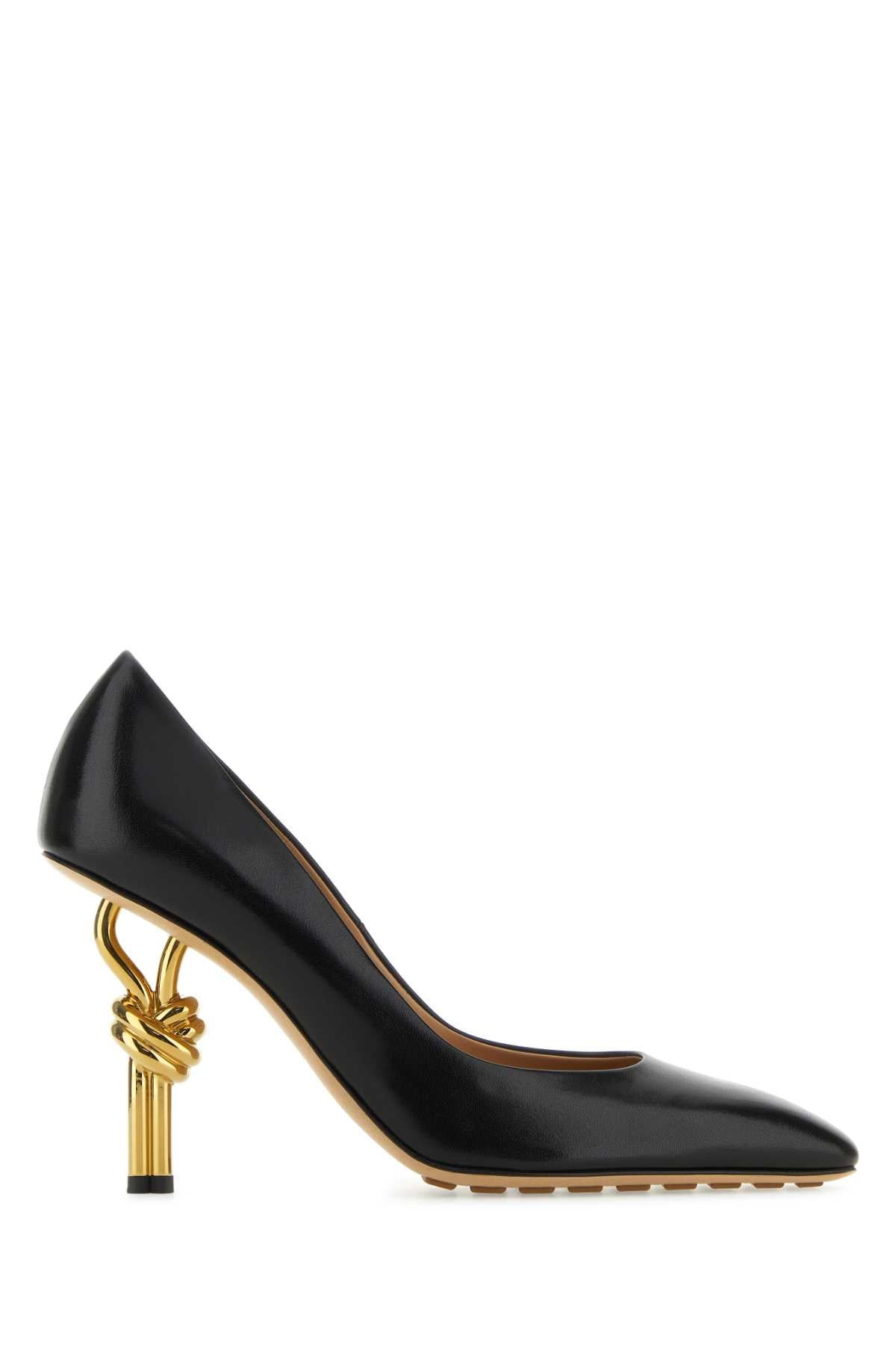 Bottega Veneta Women Black Nappa Leather Knot Pumps - 1