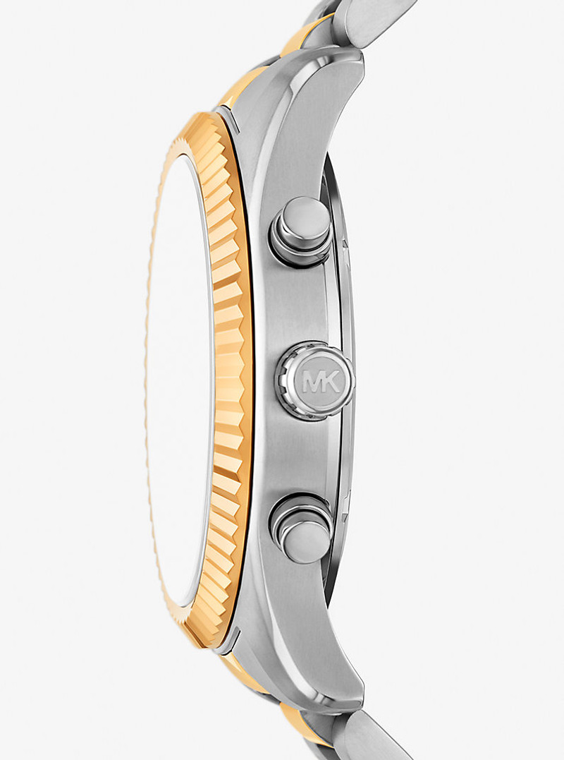 MICHAEL KORS Oversized Lexington Two-Tone Watch outlook