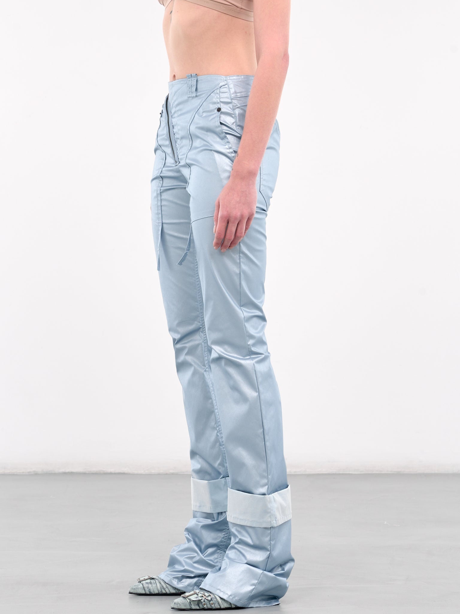 Coated Open Back Jeans - 2