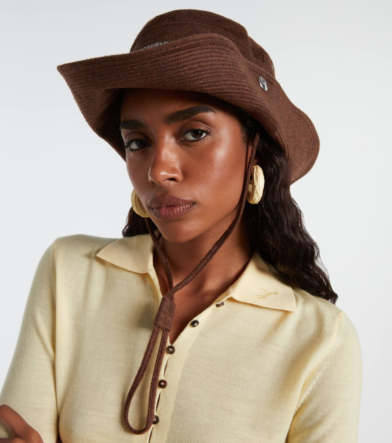 JACQUEMUS Artichaut canvas bucket hat outlook