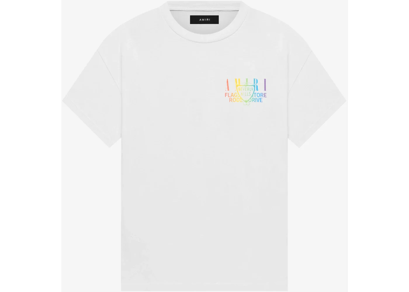 AMIRI Exclusive Beverly Hills Tee White/Rainbow - 1
