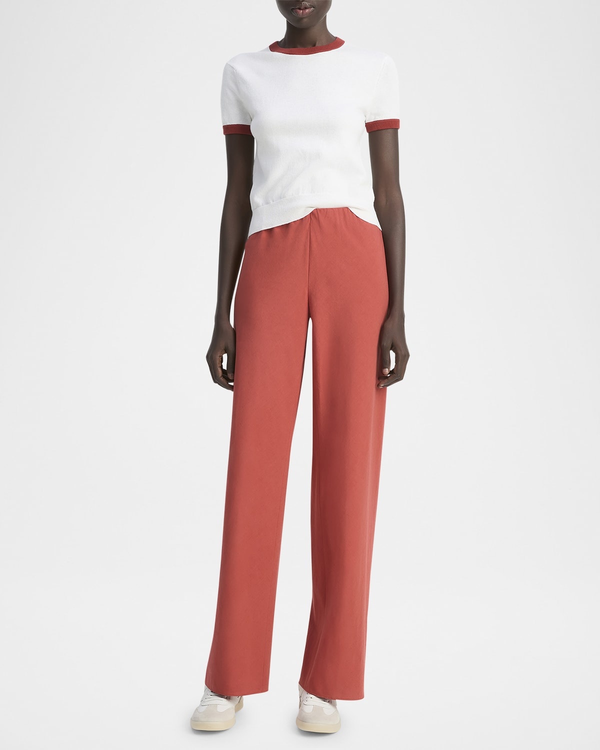 High-Waist Cotton Bias Pants - 4