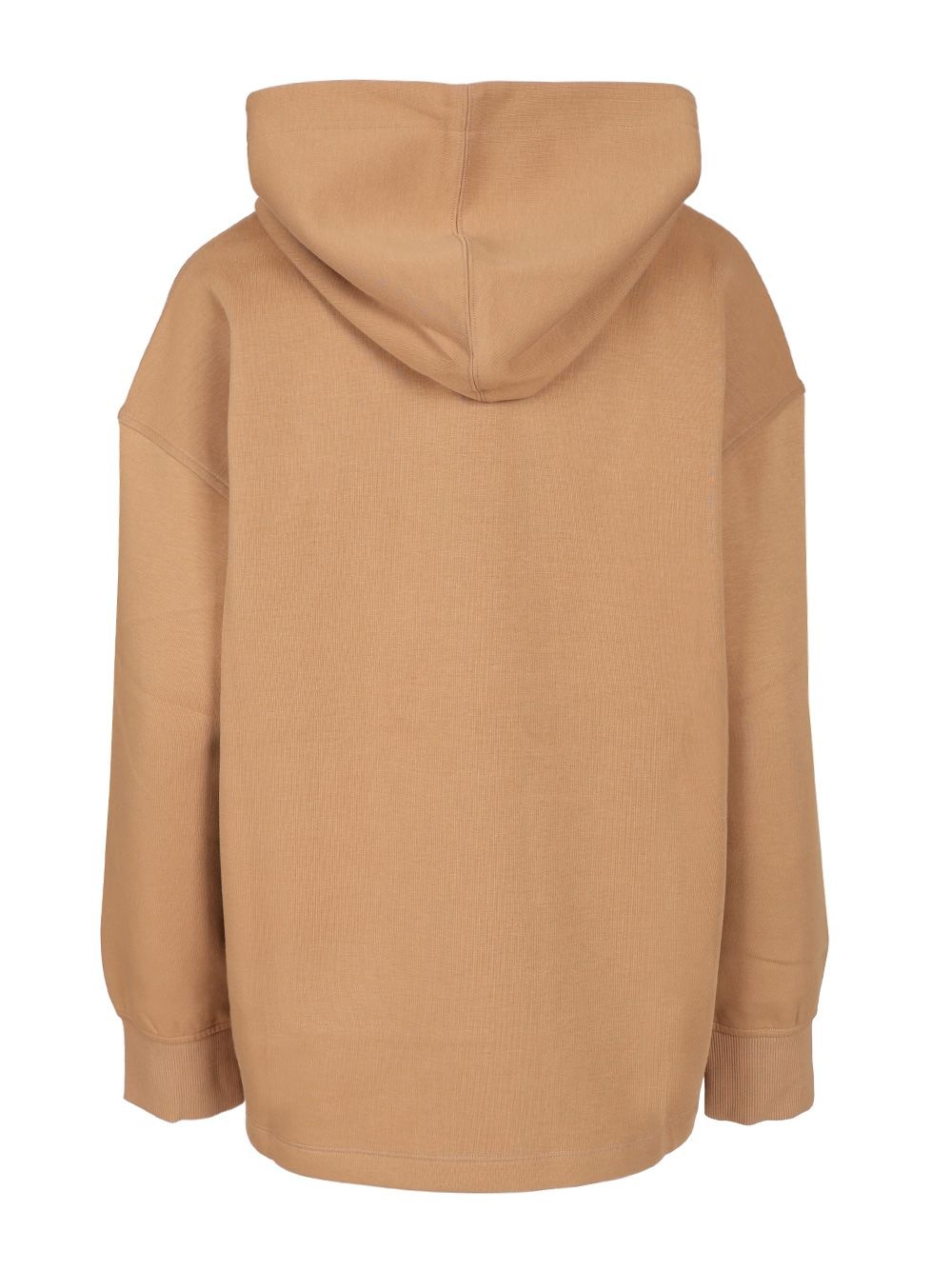 Visiera Hooded Sweatshirt Max Mara Logo Sweatshirts Beige - 2