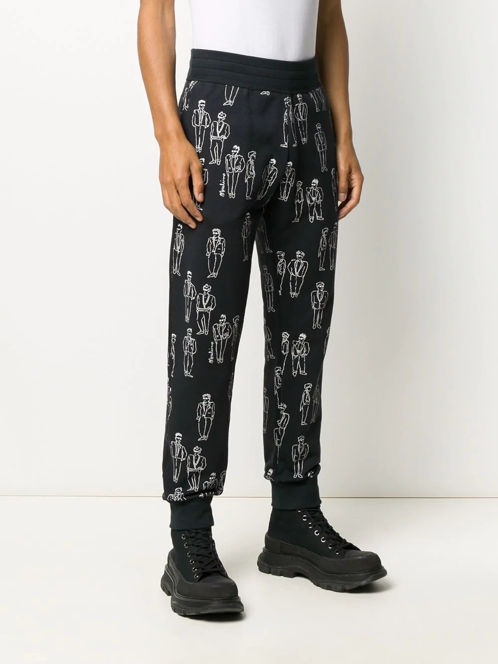 printed track pants - 3