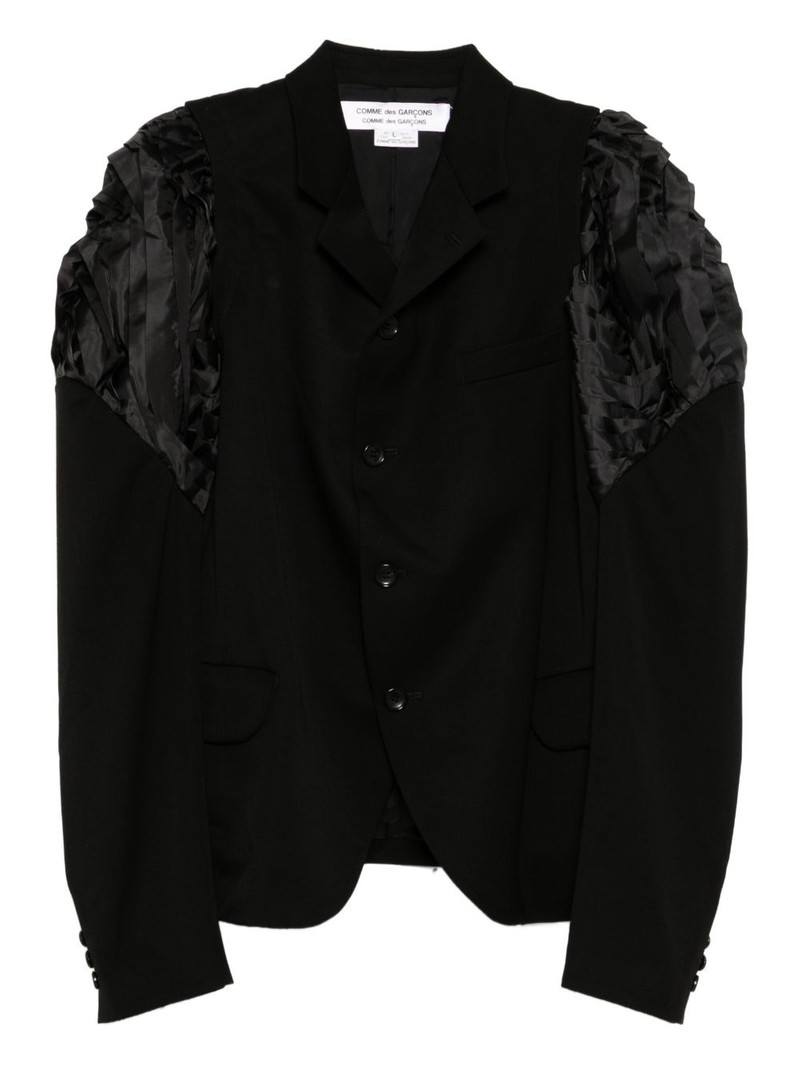 ruffled-sleeve blazer 1